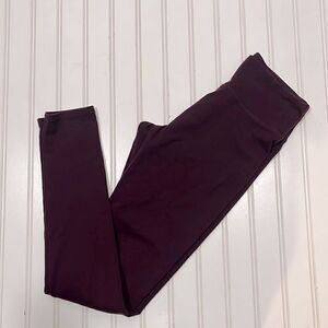 Aerie maroon mid rise leggings